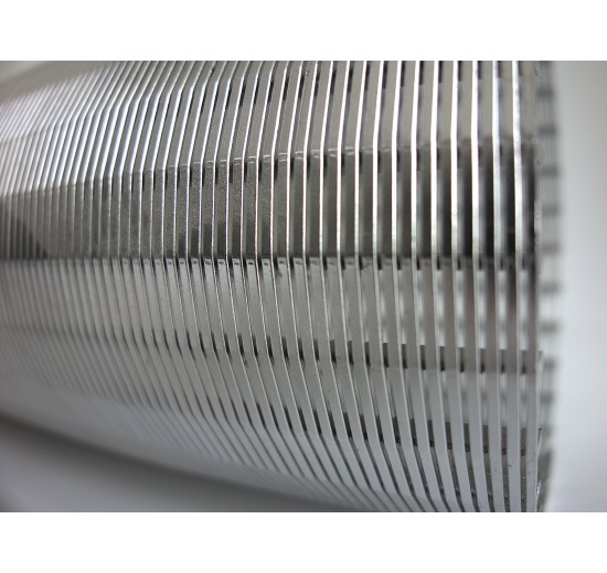 Cylinder Sieve - Wedge Wire Screen | OD 100 mm, screen 0.2 mm