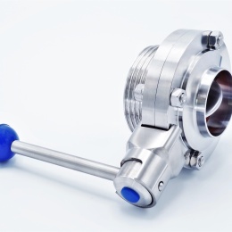 Stainless Steel Butterfly Valve, threaded / welded type G-S | DN50