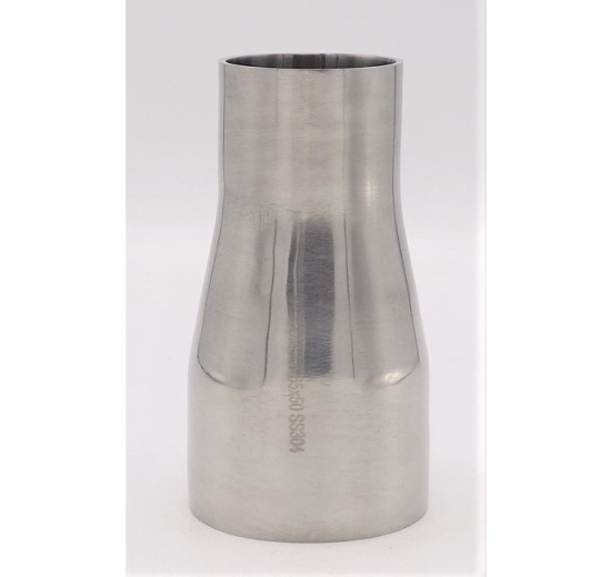 Concentric reducer, welding S-S, long DN 65/50, stainless steel