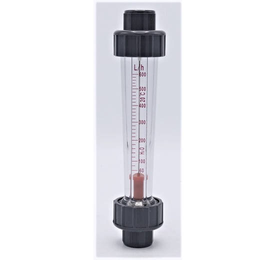 Rotameter (flowmeter) Plastic - Glued Joint |0.06~0.6 m3/h, female thread BSP 1/2"