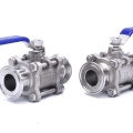 Stainless Steel Full Flow Ball Valve, 3-piece, CLAMP DN25 (K50.5)