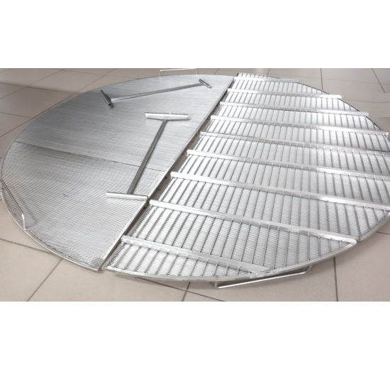 Stainless steel slotted sieve plate