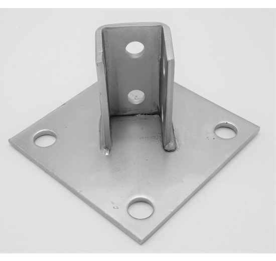Anchor Foot Square Galvanized, Saddle Clamp