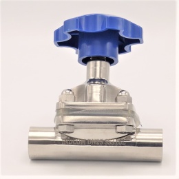 Diaphragm valve, welded S-S, Silikone