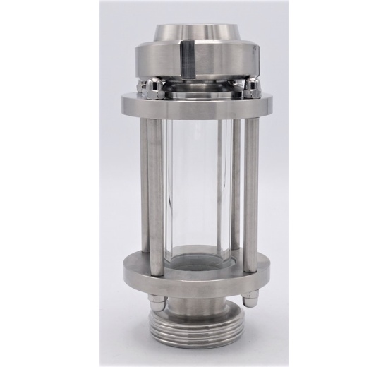 Straight Sight Glass, union-threaded throat K/M-G | DN32