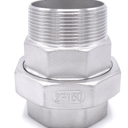 Stainless Steel Union Thread, / flat seal / type 316  2"