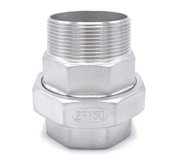 Stainless Steel Union Thread, / flat seal / type 316  2"