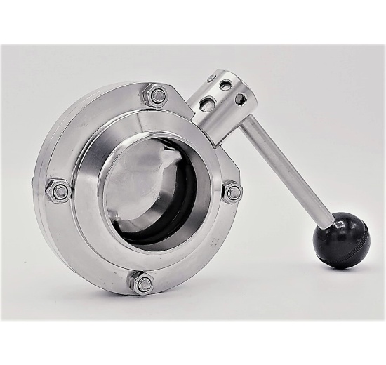 Stainless Steel Butterfly Valve, welded, type S-S DN65_180