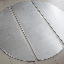 Stainless steel slotted sieve plate