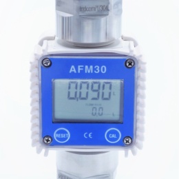 Electronic turbine flow meter with LCD display se závitovými adaptéry CLAMP