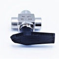 MINI Stainless Steel Ball Valve, Three- way, Threaded |1/8”