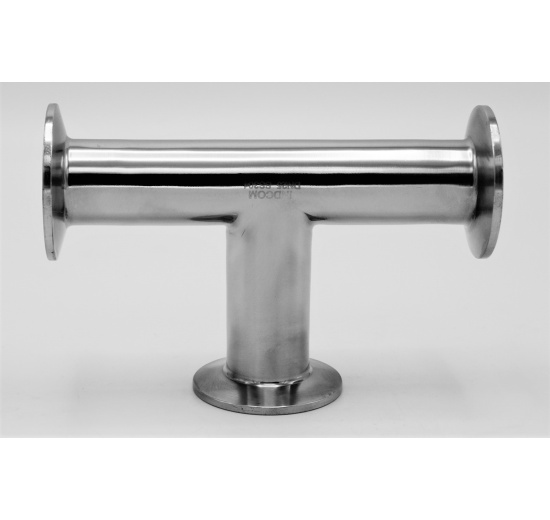 Stainless steel T Piece, clamp DN25