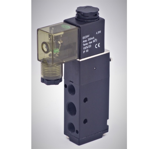 Pilot Solenoid Valve 5/2, G 1/8", DC24V
