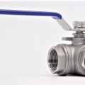 Stainless ball valve, three- way, threaded | 1 1/4”
