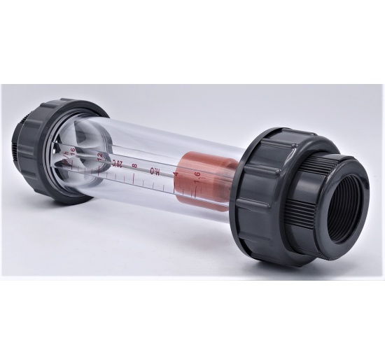 Rotameter (flowmeter) Plastic - Glued Joint | 1.6~16 m3/h, female thread 1 1/2"