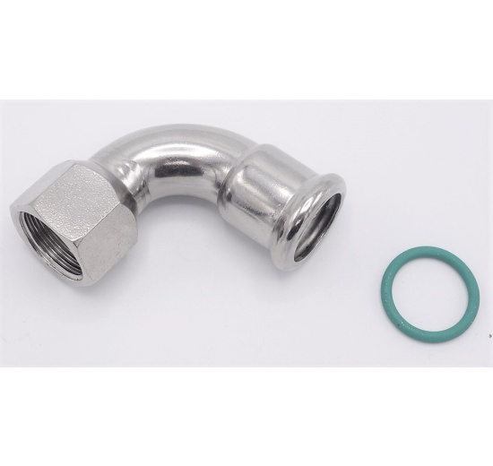 Elbow 90°, Press Fitting, F/internal thread 18 mm_3/4"