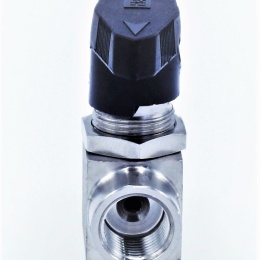 MINI Stainless Steel Ball Valve, Three- way, Threaded |1/4”