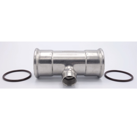 T Piece, Press Fittings F/F(internal thread) /F 54_3/4"_54