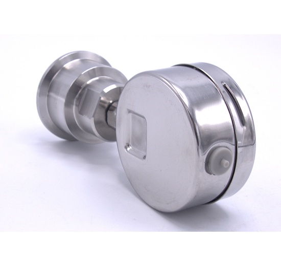 Stainless Steel Pressure Gauge, Dial 63 mm, With A Sanitary Diaphragm CLAMP DIN32676 (50.5 mm) | 0-8 bar, (clamp collar-50,5mm)