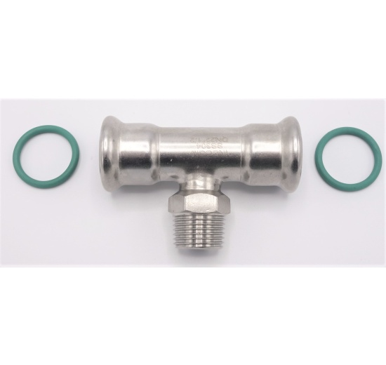 T-kus, lisovací F/M(závit vnější)/F 22_1/2"_22