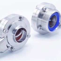 Stainless Steel Butterfly Valve, threaded / welded type G-S DN40