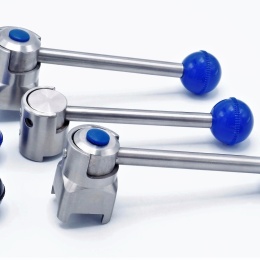 ovládací páčka pro nerezovou přímou klapku