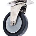 Transport Casters, swivel, stainless steel, diameter 125 mm
