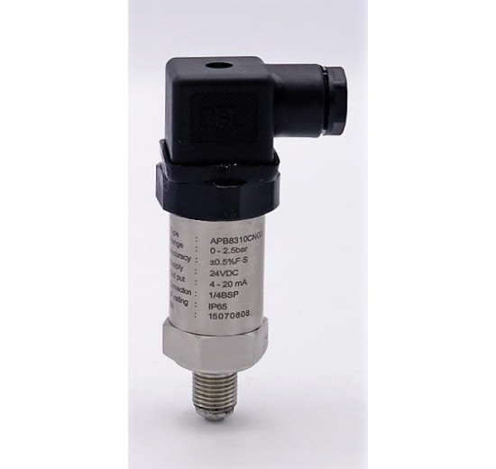 Absolute pressure transmitter for 0-2.5 bar