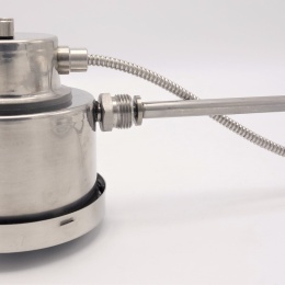 All-stainless steel bimetal thermometer with electrical contacts