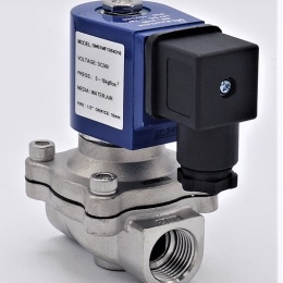 Stainless Steel Solenoid Valve 2/2, G 1/2" DC24V, NC