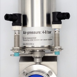 Pneumatically Operated Butterfly Valve, Threaded, type G-G | DN40