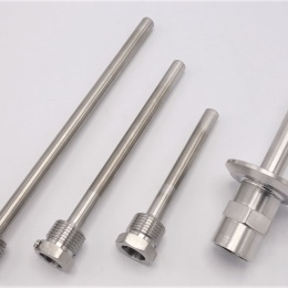 Stainless steel thermometer well