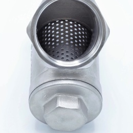 nerezový Y filtr šikmý s jemným sítkem, závitový 1 1/2”