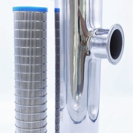 Tubular filter | type C-C, DN65 (collar 91mm), inner filtration slotted sieve 0,1 mm