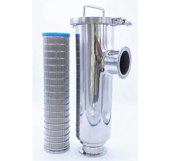 Tubular filter | type C-C, DN65 (collar 91mm), inner filtration slotted sieve 0,1 mm