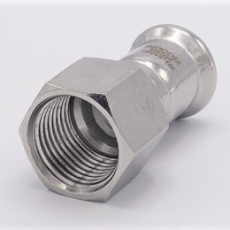 Pressing Reducer Stainless Steel / internal thread (threaded adapter) |15 mm_1/2"