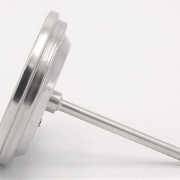All-stainless steel bimetal thermometer with immersion shaft in well | 0-300 ℃,