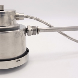 All-stainless steel bimetal thermometer with electrical contacts