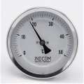 All-stainless steel bimetal thermometer with immersion shaft in well 0-50 ℃, 100 mm