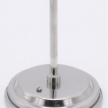 All-stainless steel bimetal thermometer with immersion shaft in well
