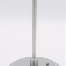 All-stainless steel bimetal thermometer with immersion shaft in well