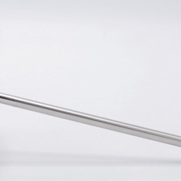 All-stainless steel bimetal thermometer with immersion shaft in well