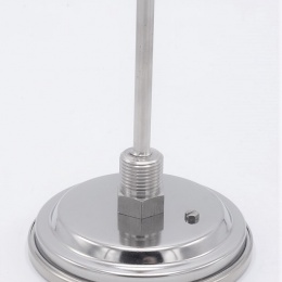 All-stainless steel bimetal thermometer with immersion shaft, threaded | -30/50 ℃ (1/2”) 100 mm