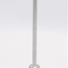 All-stainless steel bimetal thermometer with immersion shaft, threaded