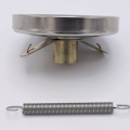 All-stainless steel bimetallic thermometer, attached OD 63 mm (0-120 ℃)