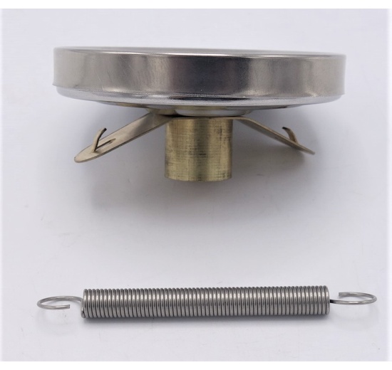 All-stainless steel bimetallic thermometer, attached OD 63 mm (0-120 ℃)