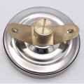 All-stainless steel bimetallic thermometer with immersion shaft