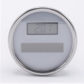 All-stainless steel thermometer, digital, solar