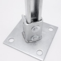 Anchor Foot Square Galvanized, Saddle Clamp