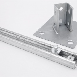 Anchor Foot Square Galvanized, Saddle Clamp